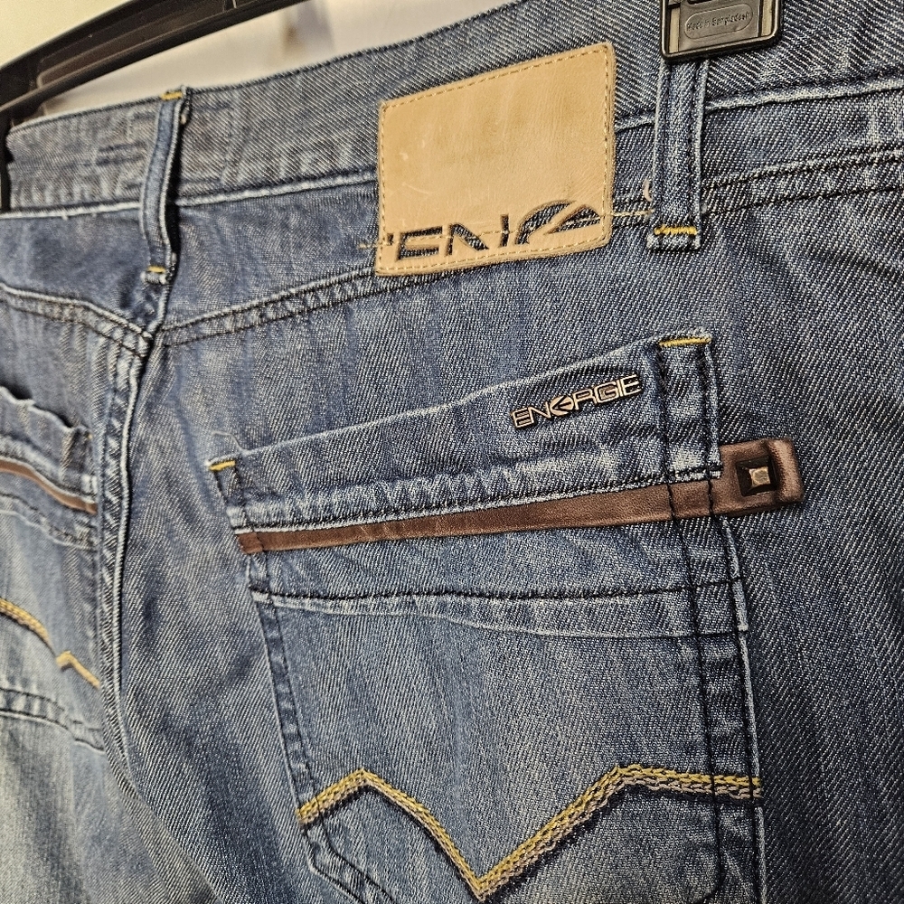 Energie Bukley Session Men's Jeans 38x34 – Low-Rise – Button Fly Distressed VGC - Picture 3 of 9